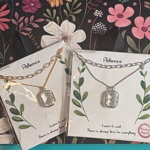 Patience Dainty CZ Pendant Necklace